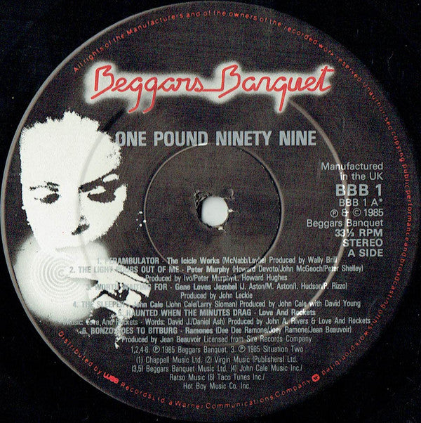 Various : One Pound Ninety-Nine (A Music Sampler Of The State Of Things) (LP, Smplr, CBS)