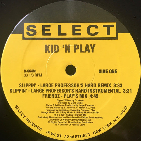 Kid 'N Play* : Slippin' / Friendz (12", Maxi)