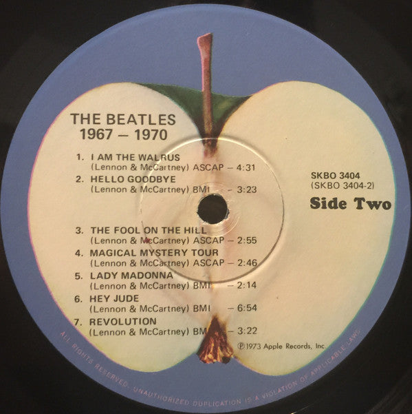 The Beatles : 1967-1970 (2xLP, Comp, RE, Win)