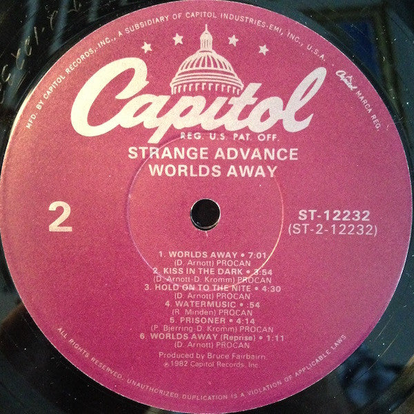 Strange Advance : Worlds Away (LP, Album, RE)