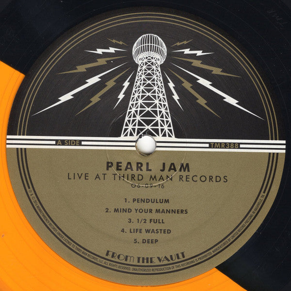 Pearl Jam : Live At Third Man Records (LP, Ltd, Gol)