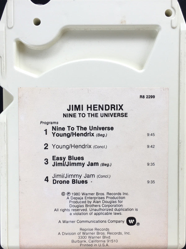 Buy Jimi Hendrix : Nine To The Universe (8-Trk, Album) Online for