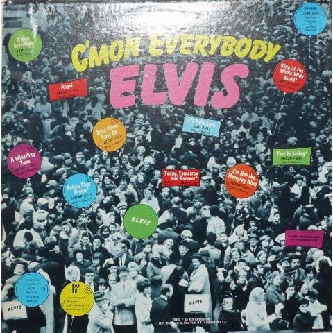 Elvis Presley : C'mon Everybody (LP, Album, Comp, Mono, RE)