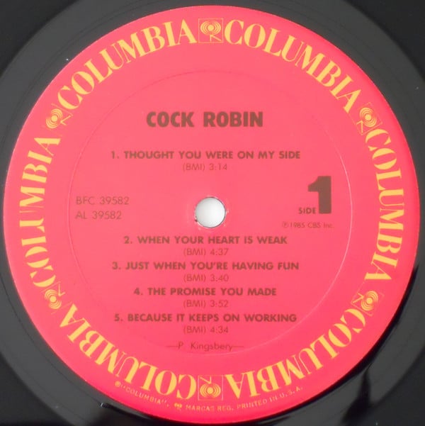 Cock Robin : Cock Robin (LP, Album)