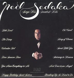 Neil Sedaka : Neil Sedaka Sings His Greatest Hits (LP, Comp, RE)