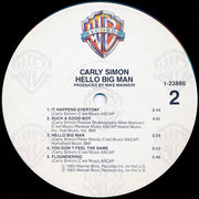 Carly Simon : Hello Big Man (LP, Album, Win)