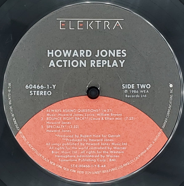 Howard Jones : Action Replay (12", EP, AR )