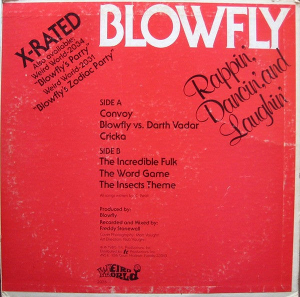 Blowfly : Rappin', Dancin', And Laughin' (LP, Album, Yel)