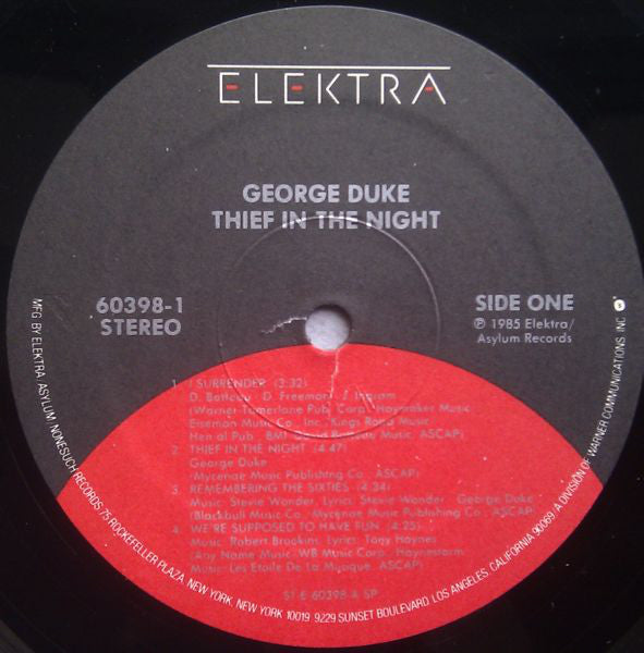 George Duke : Thief In The Night (LP, Album)