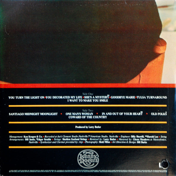 Kenny Rogers : Kenny (LP, Album, RP, Res)