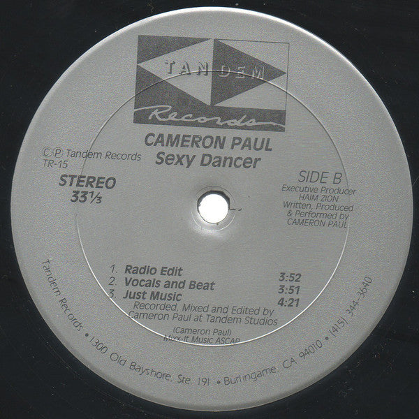 Cameron Paul : Sexy Dancer (12")