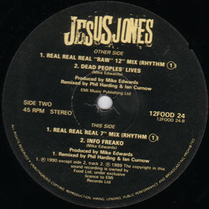 Jesus Jones : Real Real Real (12", Single, Fre)