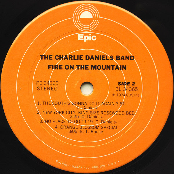 The Charlie Daniels Band : Fire On The Mountain (LP, Album, RE, Ter)