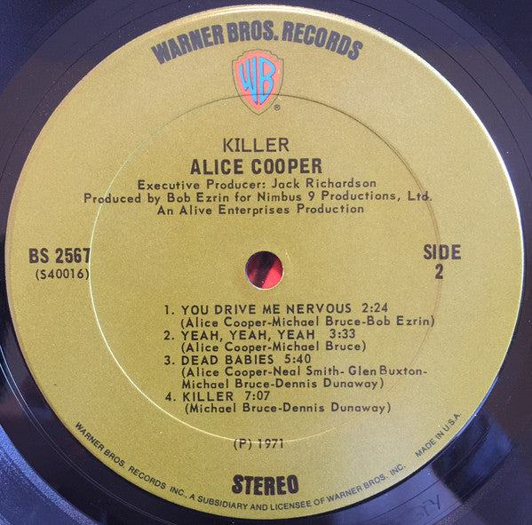 Alice Cooper : Killer (LP, Album, Ter)