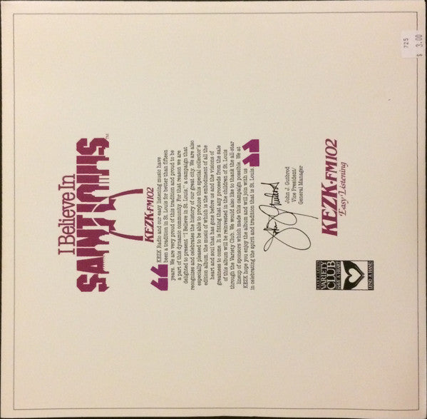 Various : I Believe In St. Louis (LP, Album)