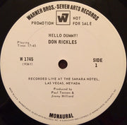 Don Rickles : Hello Dummy! (LP, Album, Mono, Promo)