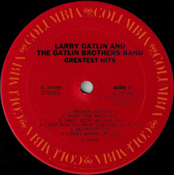 Larry Gatlin And The Gatlin Brothers Band* : Greatest Hits (LP, Comp, San)