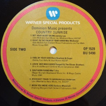 Various : Country Sunrise (LP, Album, Comp)