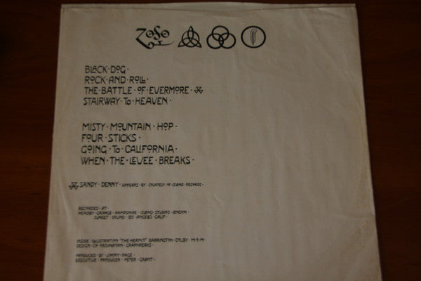 Led Zeppelin : Untitled (LP, Album, Club, RE, PR,)